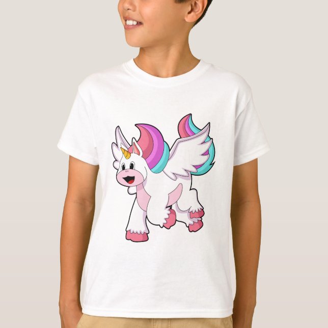 Unicorn with Wing.PNG T-Shirt (Front)