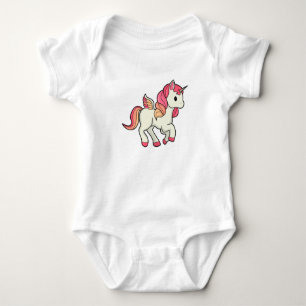 Unicorn with Wings Baby Bodysuit