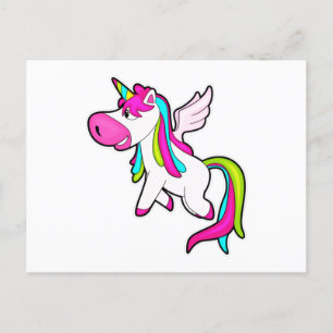 Unicorn with Wings Postcard