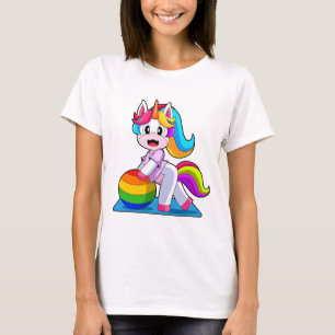 Unicorn Workout Gymnastics Fitness T-Shirt