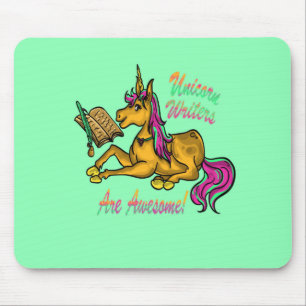 Unicorn Writers Are Awesome Mouse Pad
