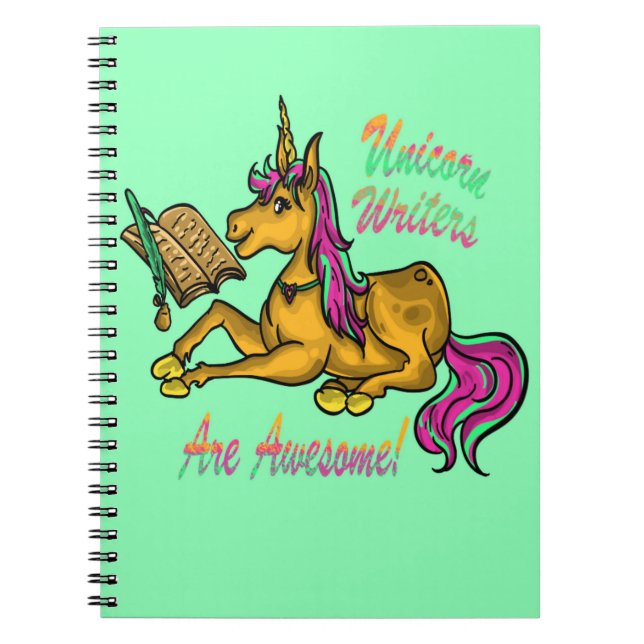 Unicorn Writers Are Awesome Notebook (Front)