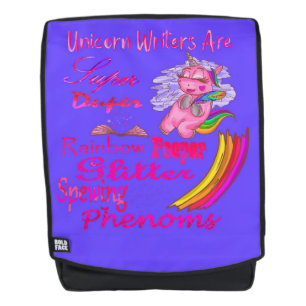 Unicorn Writers Are Super Duper Backpack