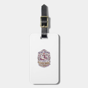 Unicorn Zero Drama Just Unicorn Vibes Stylish Whit Luggage Tag