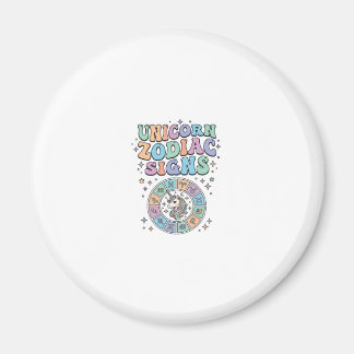 Unicorn Zodiac Signs Kawaii Vector Design_1 Magnet