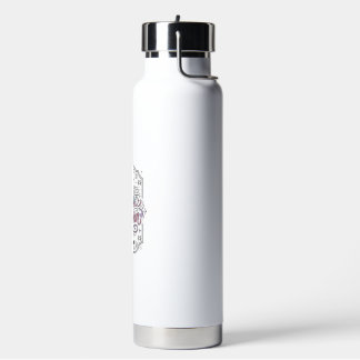 Unicorn Zodiac Unicorn Playful Cute Gift Design_1 Water Bottle