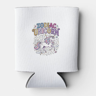Unicorn Zodiac Unicorn Premium Vector Marketplace Can Cooler