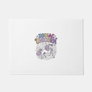 Unicorn Zodiac Unicorn Premium Vector Marketplace Doormat