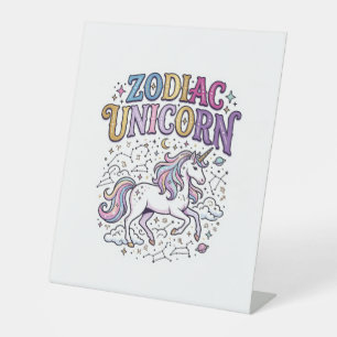 Unicorn Zodiac Unicorn Premium Vector Marketplace  Pedestal Sign