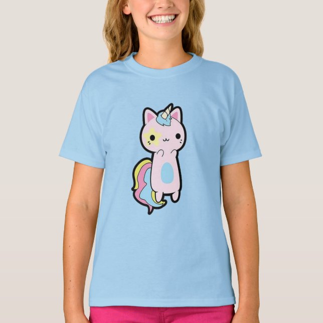 Unicornio Kawaii T-Shirt (Front)