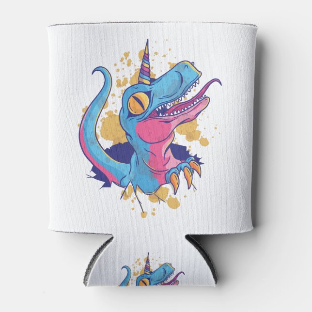 Unicornisaurus Can Cooler (Front)