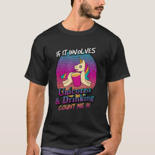 Unicorns and Beer Drinking Funny Unicorn T Shirt