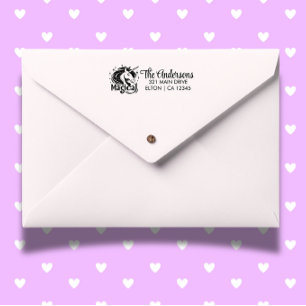 Unicorns and Birthday Self-inking Stamp