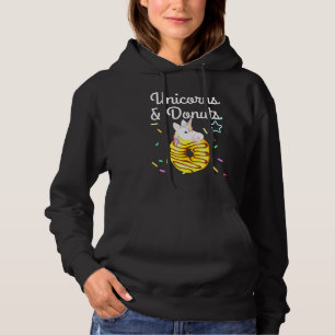 Unicorns And Doughnuts Cute Sprinkles Doughnut Hoodie