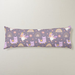 Unicorns And Llamas  Body Cushion