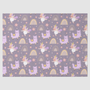 Unicorns And Llamas Tissue Paper