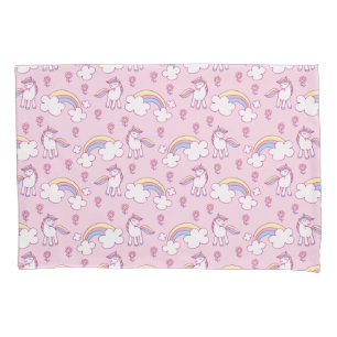 Unicorns And Rainbow Clouds Pillowcase