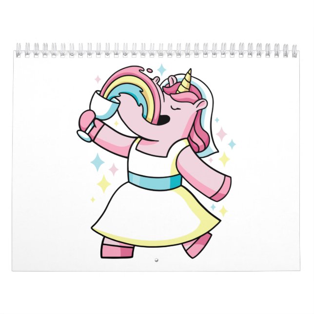 unicorns and rainbows  calendar (Cover)