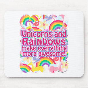 Unicorns and Rainbows Mouse Pad