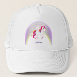 Unicorns and Rainbows Personalised Trucker Hat