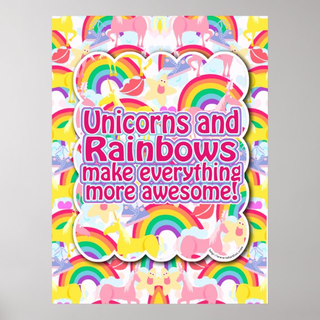Unicorns and Rainbows The Poster! Poster (Front)