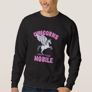 Unicorns Are From Mobile Alabama Friends Al Buddy  Sweatshirt