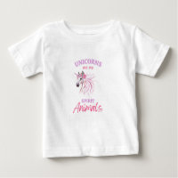 Unicorns Are My Spirit Animals baby White T-shirt