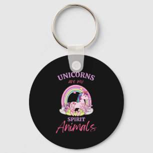 Unicorns Are My Spirit Animals Key Ring