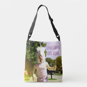 Unicorns Are Real Funny Humour Crossbody Bag