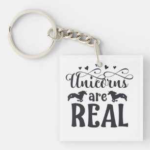 Unicorns are Real Key Ring