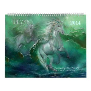 Unicorns Art Calendar 2014