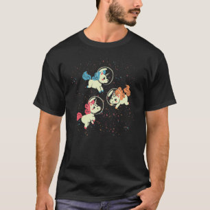 Unicorns Astronaut Outer Space Magical Animal Gala T-Shirt