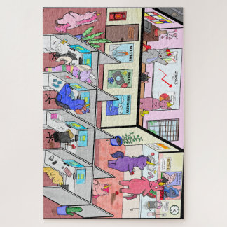 Unicorns at Work Jigsaw Puzzle