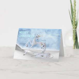 Unicorns Christmas Holiday Card