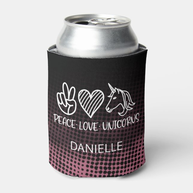 Unicorns | Custom Name | Personalised Can Cooler (Can Front)