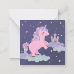 Unicorn's Dream Fantasy Illustration Card