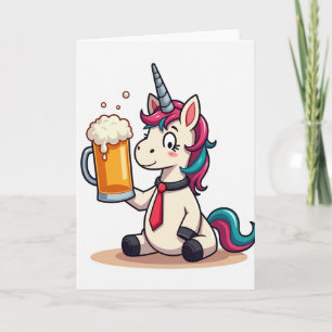 Unicorns Drink Up Fun Card