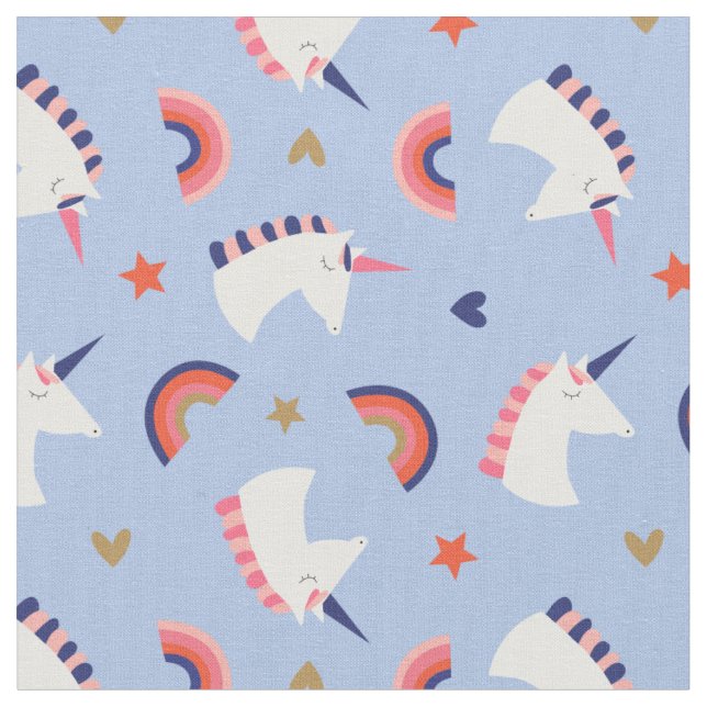 Unicorns Fabric (Close Up)