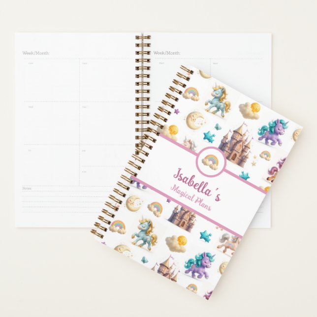 Unicorns & Fairytale Castle - Magical Plans Planner (Display)