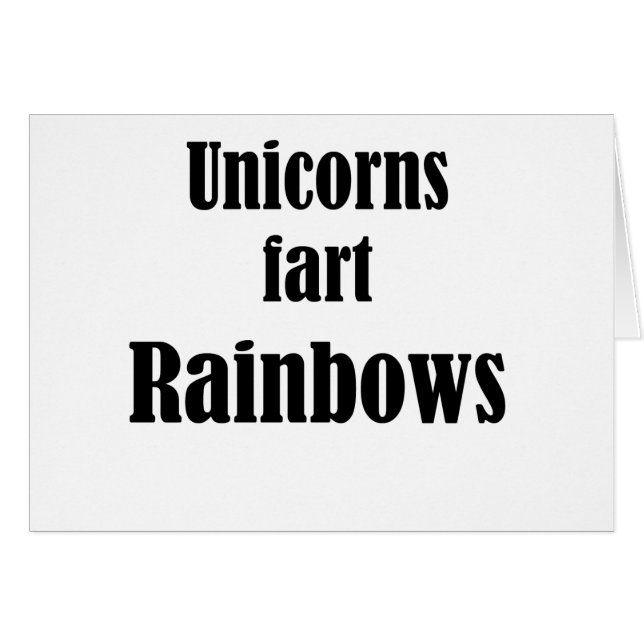Unicorns fart rainbows (Front Horizontal)