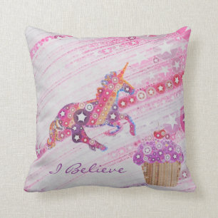 Unicorns- Gifts for Girls Personalised Cushion