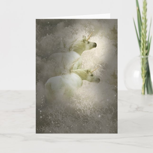 Unicorns Greeting Card (Front)