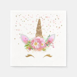 Unicorns in Bloom Napkin