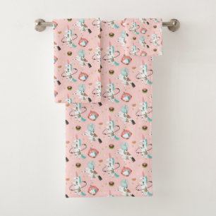 Unicorns In Space Pattern Bath Towel Set