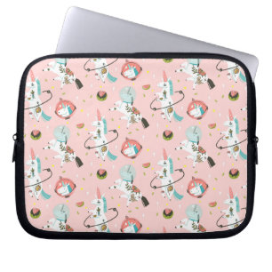 Unicorns In Space Pattern Laptop Sleeve