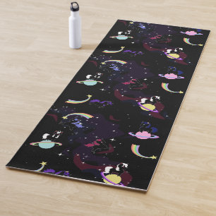 Unicorns in Space Yoga Mat