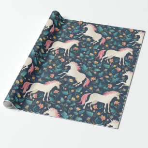 Unicorns in the Forest Wrapping Paper