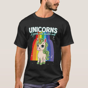Unicorns Legends With Sparkle Coats Unicorn T-Shirt