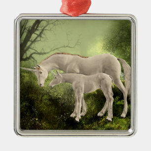 Unicorns Metal Tree Decoration