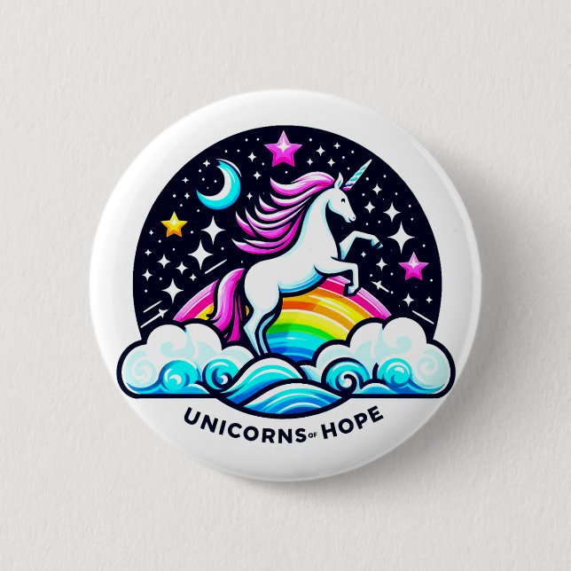Unicorns of Hope 6 Cm Round Badge (Front)